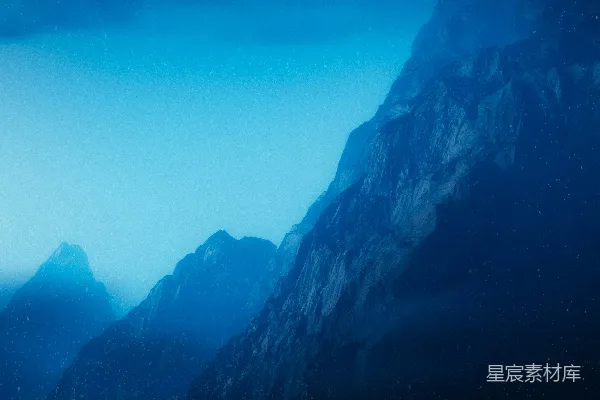 高清摄影 夜晚山峦的景色
