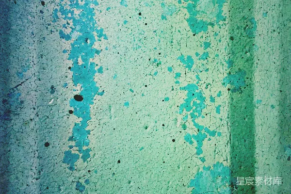 高清摄影 绿色和蓝色的粉刷墙