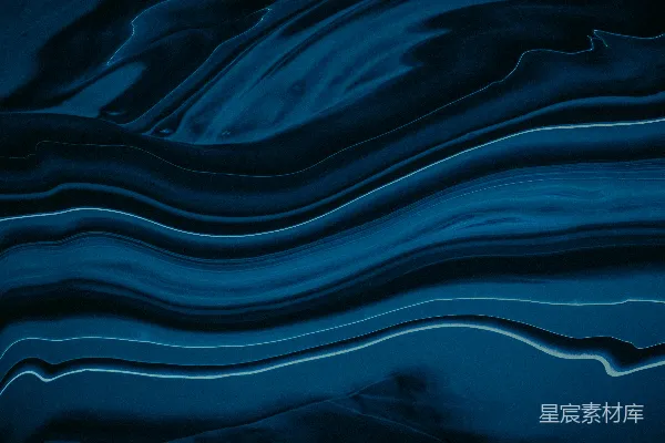 高清摄影 蓝色抽象背景，带有波浪线。