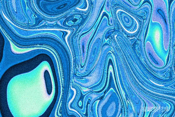 高清摄影 抽象的蓝白液体涡旋