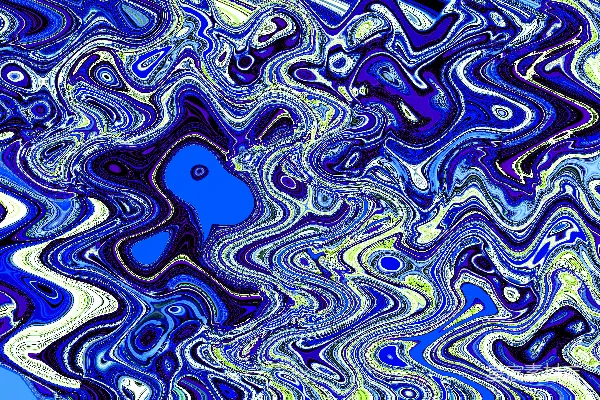 高清摄影 抽象的蓝白波浪图案创造出视觉效果。