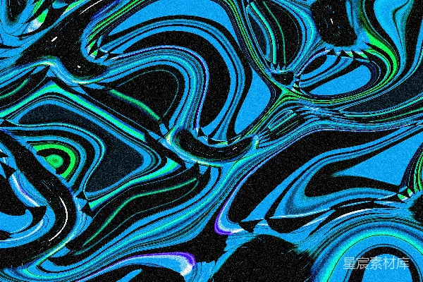 高清摄影 蓝色和绿色的漩涡图案。