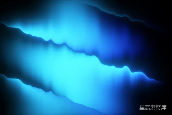 高清摄影 黑底上闪烁着蓝色波浪