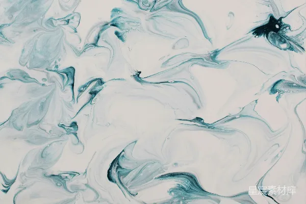 高清摄影 一幅蓝白相间的抽象画