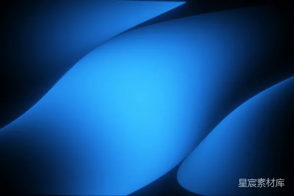 高清摄影 抽象的蓝色曲线在深色背景上