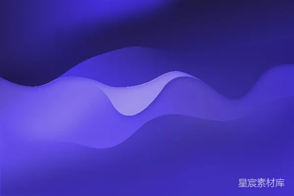 高清摄影 蓝紫色背景上的波浪形状
