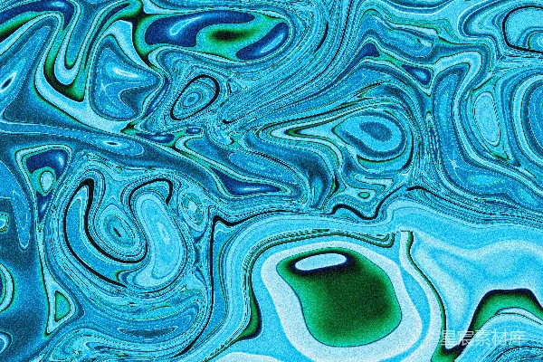 高清摄影 抽象的蓝色和绿色漩涡图案