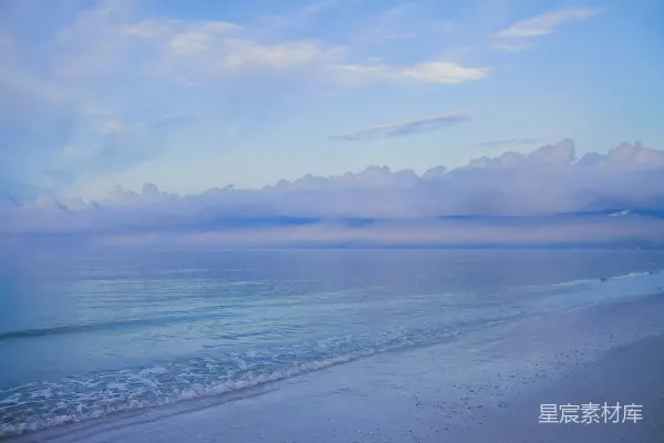高清摄影 从海滩上看海洋的景色
