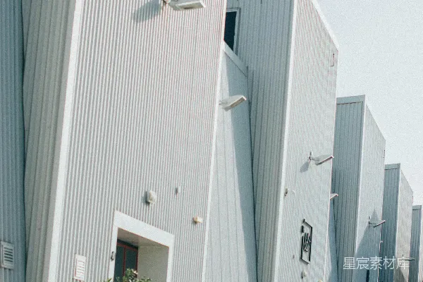 高清摄影 一排排建筑物并排相邻而立。