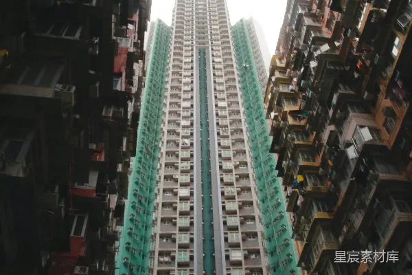 高清摄影 一座高大的城市高楼