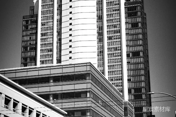 高清摄影 现代建筑构成了城市街景。