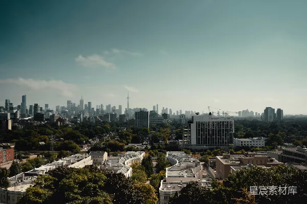 高清摄影 城市上空的一片高楼大厦景观