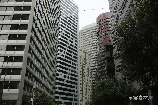 高清摄影 摩天大楼主宰了城市的天际线。