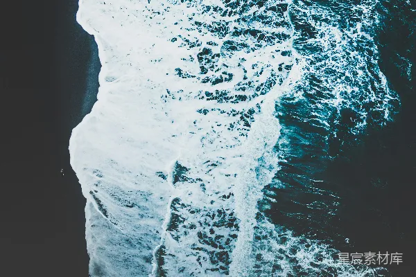 高清摄影 鸟瞰海浪