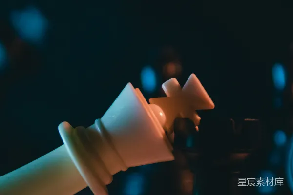 高清摄影 一盘棋的特写，棋子清晰可见。