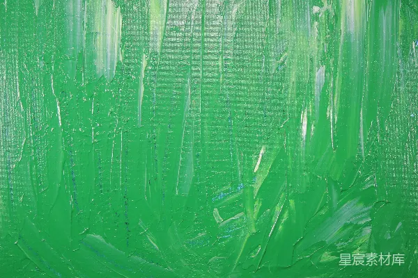 高清摄影 一幅绿色背景上的绿色油漆抽象画。