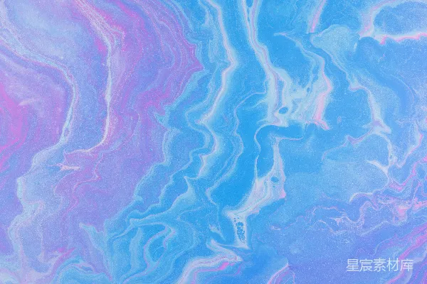 高清摄影 一幅蓝色、粉色和紫色的液体画作