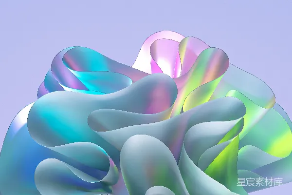 高清摄影 一朵在紫色背景上的计算机生成的花的图像
