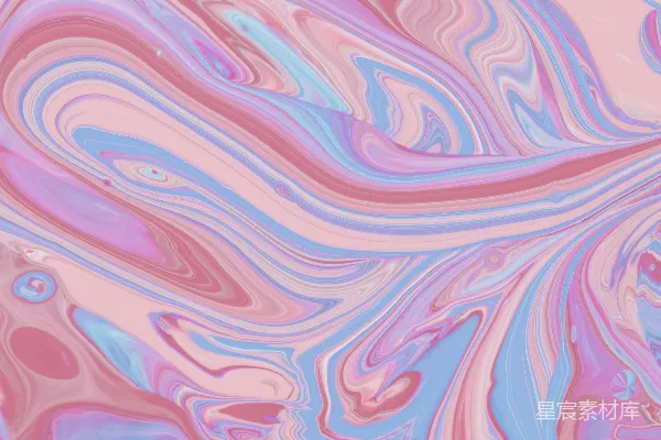 高清摄影 粉蓝抽象画
