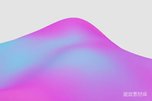 高清摄影 模糊不清的粉蓝相间的山景