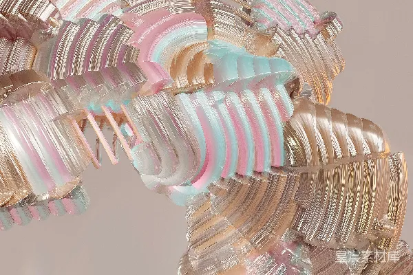 高清摄影 一串挂在天花板上的戒指