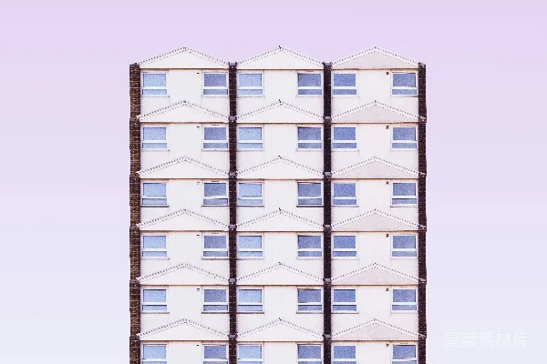 高清摄影 白色高层建筑