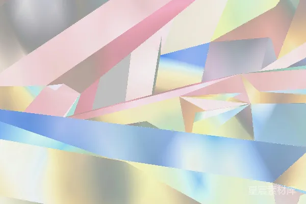 高清摄影 柔和的灯光下抽象的粉彩几何形状