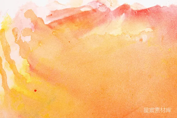 高清摄影 橙黄色调的抽象水彩画