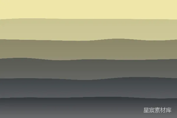 高清摄影 一幅抽象的风景画，背景是黄色的天空。