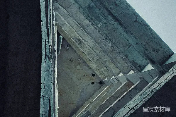 高清摄影 仰视混凝土建筑的结构。