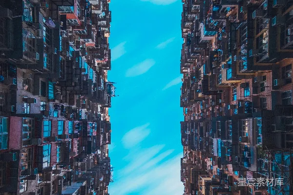 高清摄影 一座高楼林立的城市