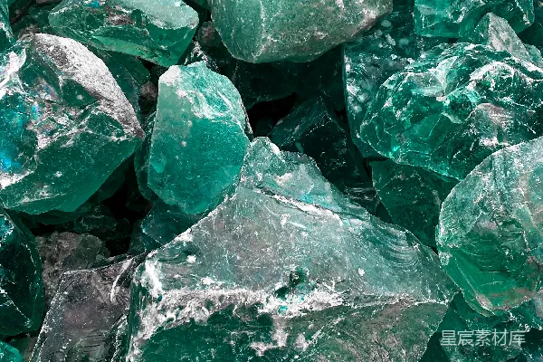 高清摄影 绿色和灰色的石片