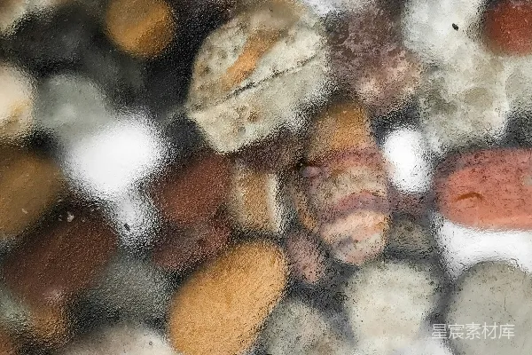 高清摄影 水下岩石和鹅卵石的特写