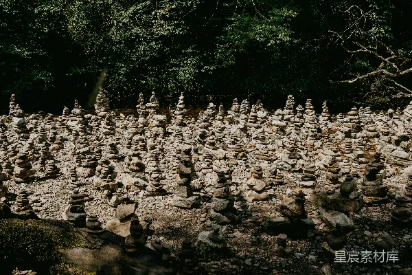 高清摄影 白天河流中的灰色岩石