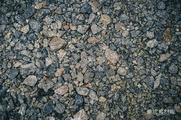 高清摄影 一片由灰褐色砾石构成的完整画面。