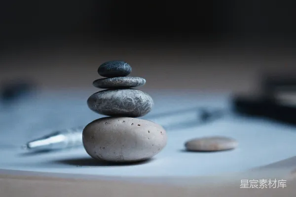 高清摄影 浅景深的平衡石照片