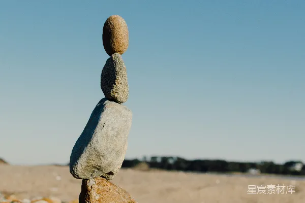 高清摄影 浅景深照片灰度平衡石