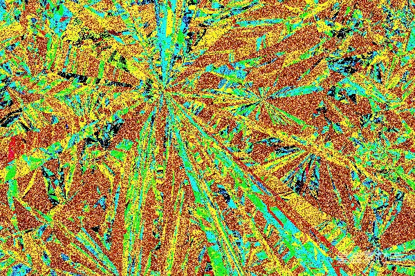 高清摄影 一个多彩的几何图案，有许多点。