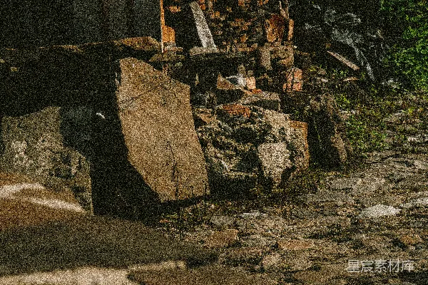 高清摄影 有一座用木头和石头建造的小房子。