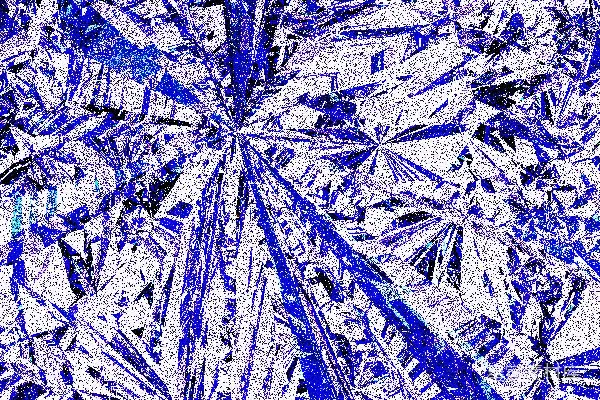高清摄影 蓝白相间的抽象晶体图案。