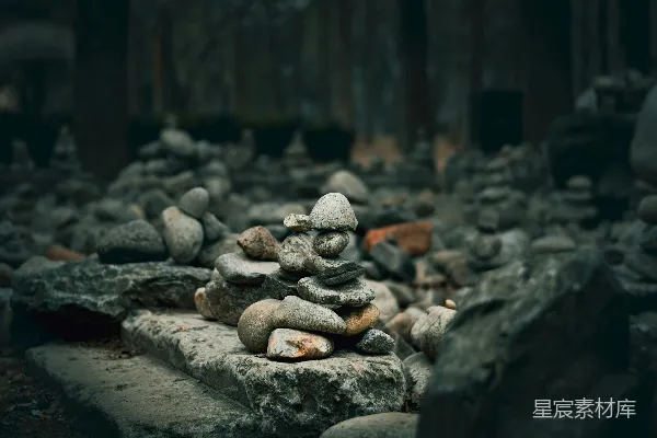 高清摄影 一组岩石