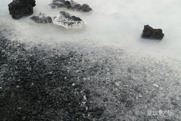 高清摄影 黑色的石头