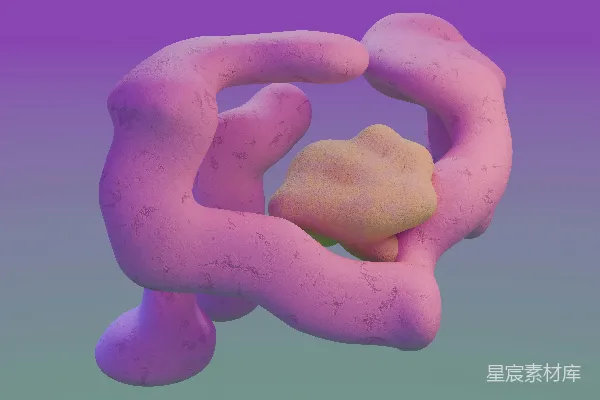 高清摄影 一张粉红色物体在紫色背景下的特写照片。