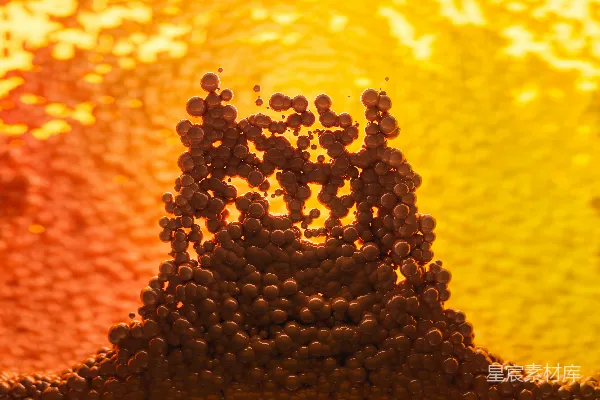高清摄影 一张不同颜色粉末物体的特写照片