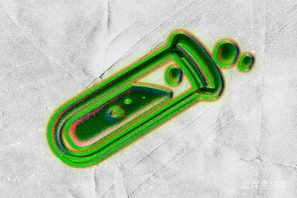 高清摄影 一个装有冒泡液体的绿色实验室烧瓶