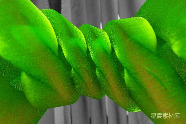 高清摄影 一袭绿色领带的特写，挂在窗帘上。