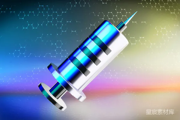 高清摄影 一个蓝色和白色的医疗设备在五颜六色的背景上