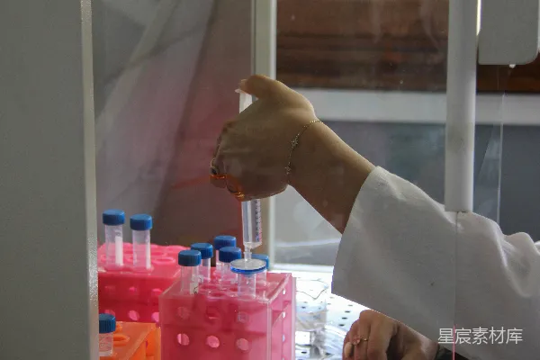 高清摄影 科学家正在实验室里进行一项实验。