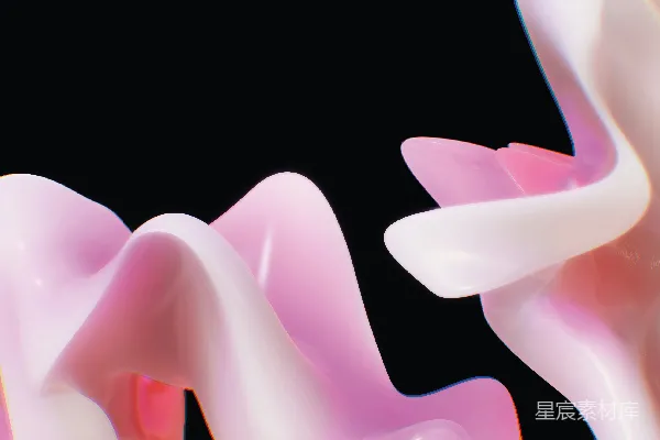 高清摄影 一张粉白相间的物体的特写。