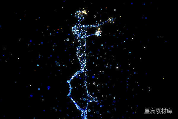 高清摄影 一个人手里拿着一颗星星站在空中